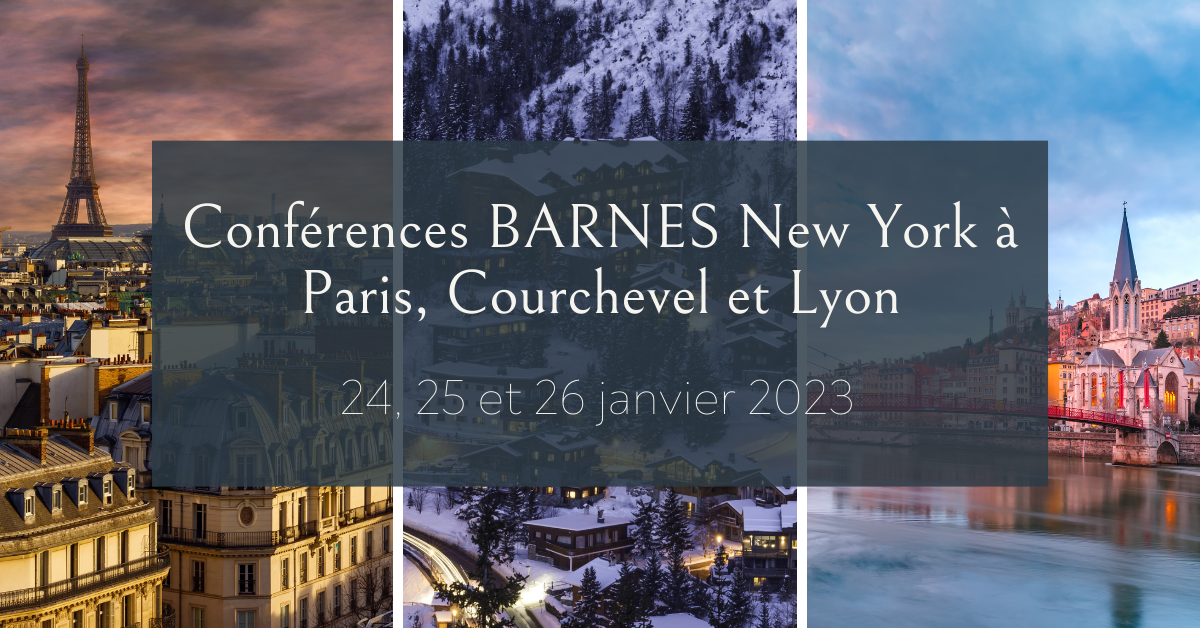 BARNES New York’s Conference Tour en France – Janvier 2023