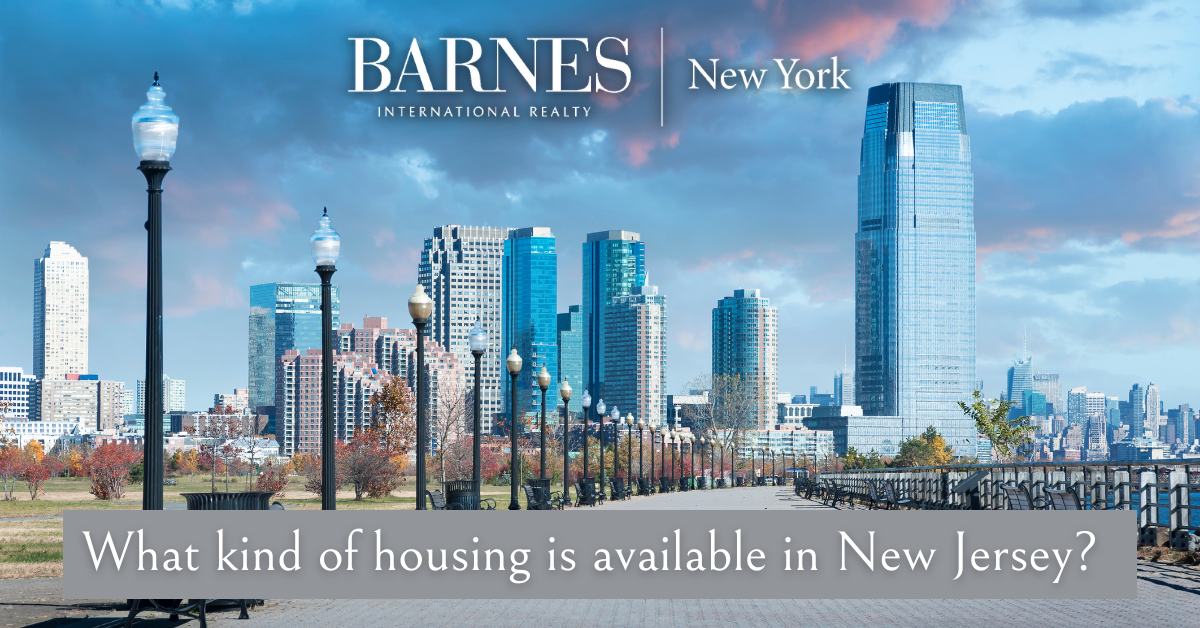 What kind of housing/properties is available in New Jersey? 