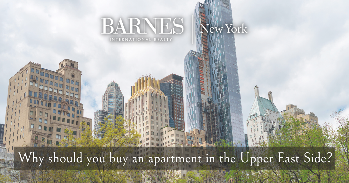 ¿Por qué debería comprar un apartamento en el Upper East Side?