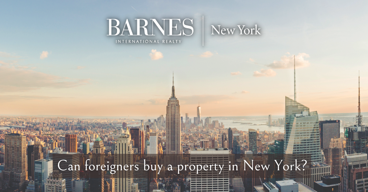 Can foreigners buy property in New York? 