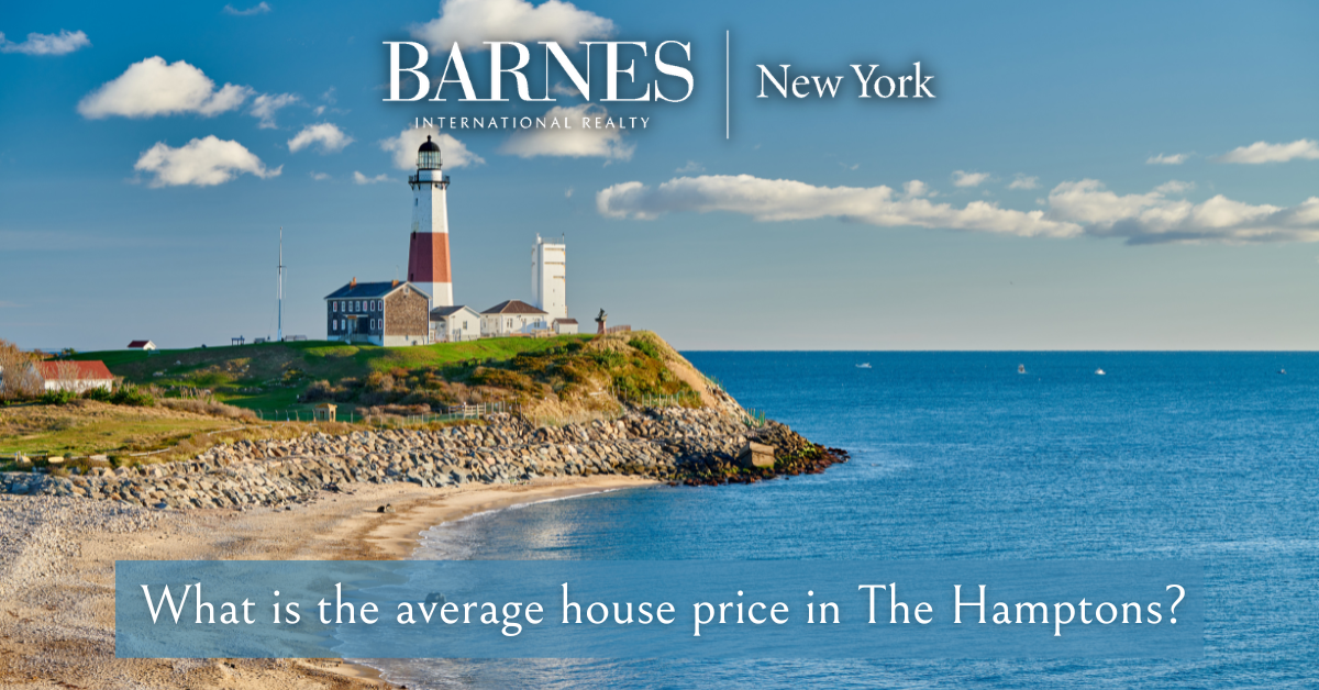 Qual é o preço médio de uma casa nos Hamptons? 